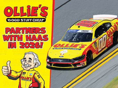 HAAS Factory Team Expands Partnership with Ollie's for 2026 NASCAR Season