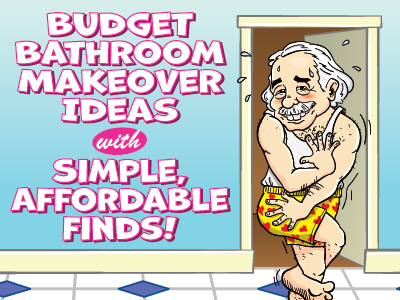 Budget Bathroom Makeover Ideas with Simple, Affordable Finds