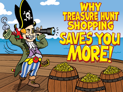 Why Treasure Hunt Shopping Saves You More