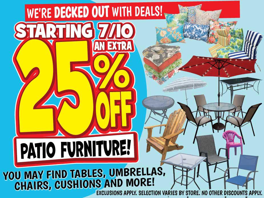 Patio Furniture Markdown