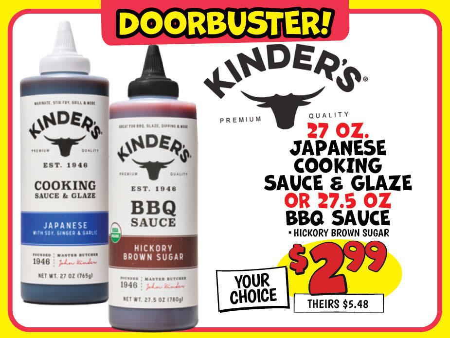 Kinder’s Cooking Sauces & Glaze
