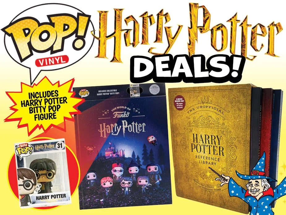 Harry Potter Deals for Funko collectibles and Unofficial Harry Potter Reference Library at Ollie's