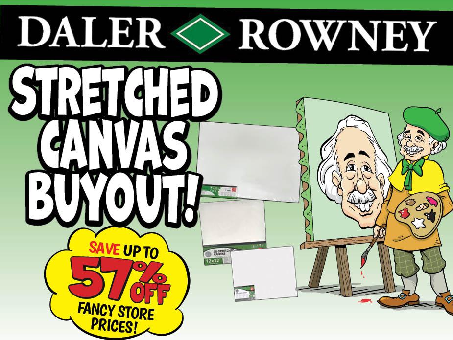 Daler Rowney Stretched Canvas Buyout!