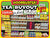 Colorful display of Lipton, Pukka, and Tazo tea boxes on sale for $1.99 each at a discount store.