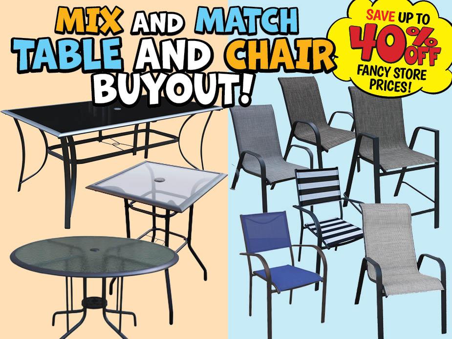 Patio Table & Chair Buyout