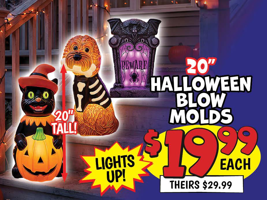 Halloween Blow Mold Blowout