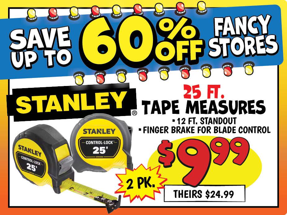 2 Pk. Stanley Tape Measures