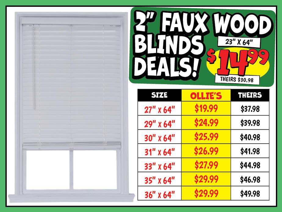 Faux Wood Blind Deals