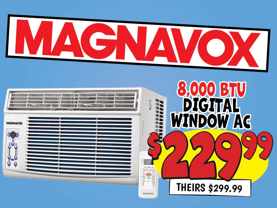 Magnavox 8,000 BTU Digital Window A/C
