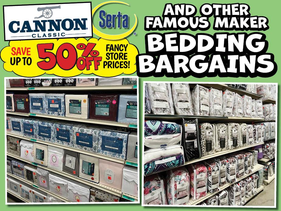 Cannon, Serta & Other Famous Maker Bedding Bargains