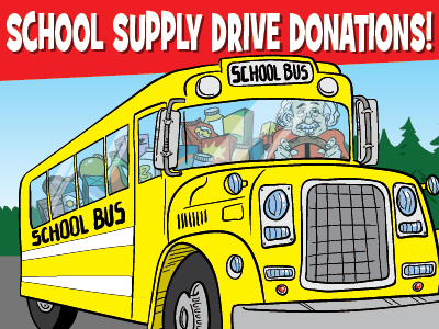 School supply Drive donations