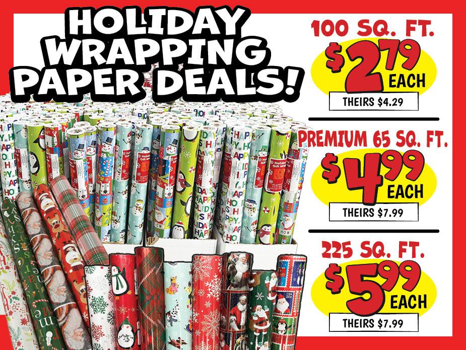 Holiday Wrapping Paper Deals!