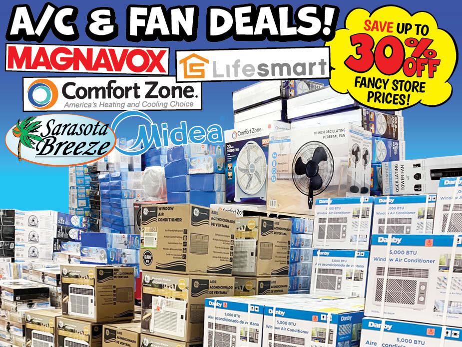 Exciting A/C and fan deals from brands like Magnavox, Lifesmart, and Midea—save up to 30% off fancy store prices!