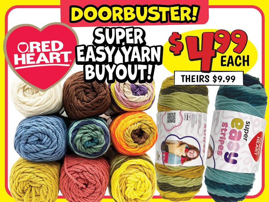 Red Heart Super Easy Yarn Buyout