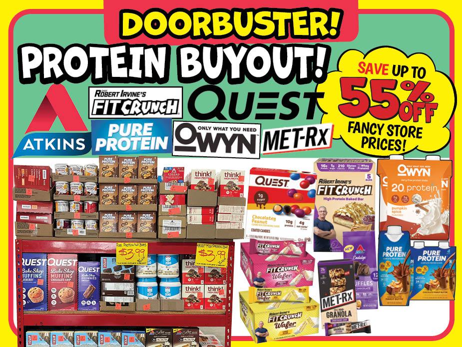 Quest, Atkins, Fit Crunch, MetRX, Pure Protein, Owyn Protein Buyout!