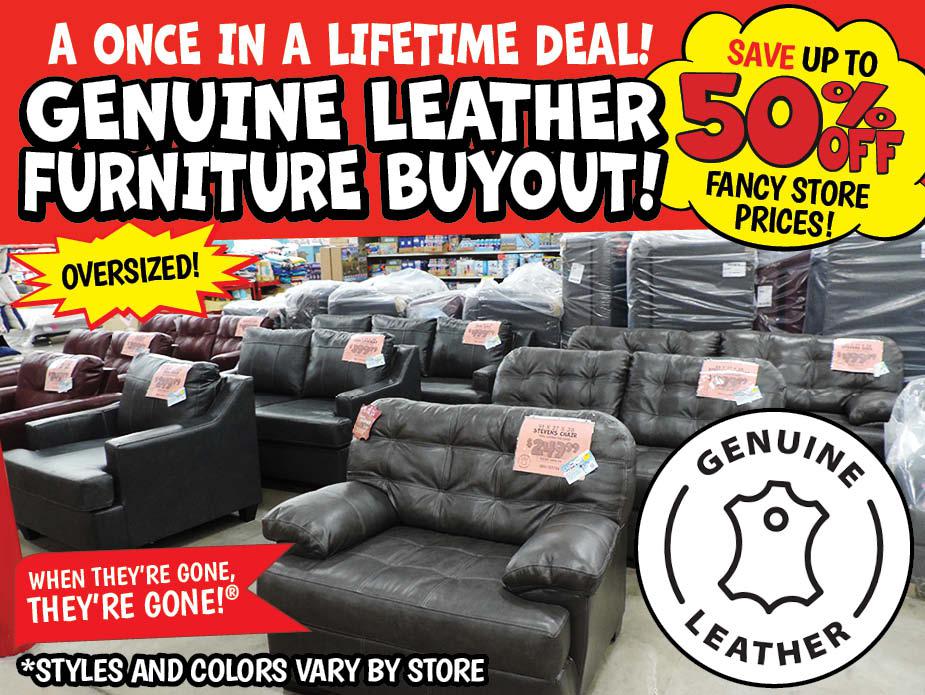 Genuine Leather Furniture Buyout