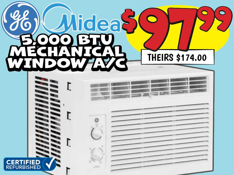 GE/Midea 5,000 BTU Digital Window A/C
