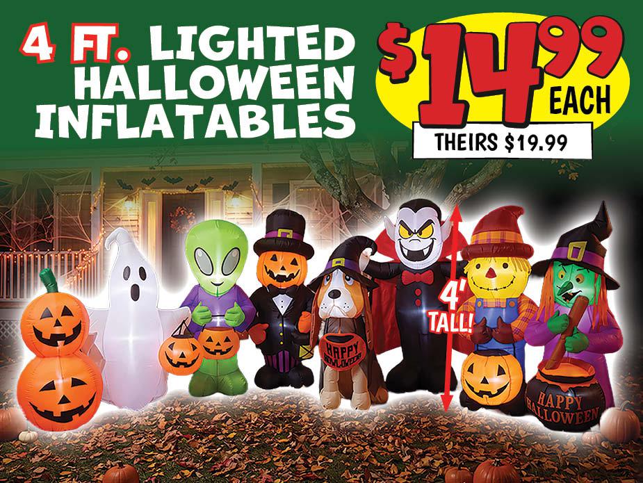4 Ft. Lighted Halloween Inflatables