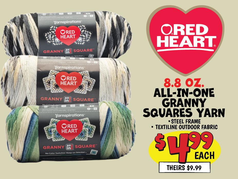 Red Heart All-in-One Granny Square Yarn