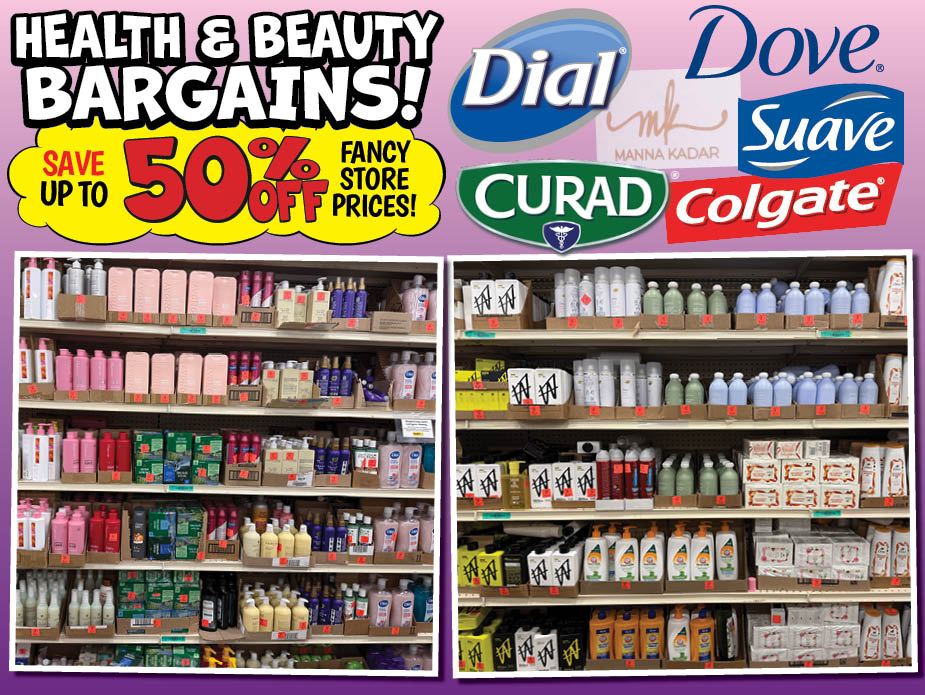 Health & Beauty Bargains! Save up to 50% off fancy store prices!