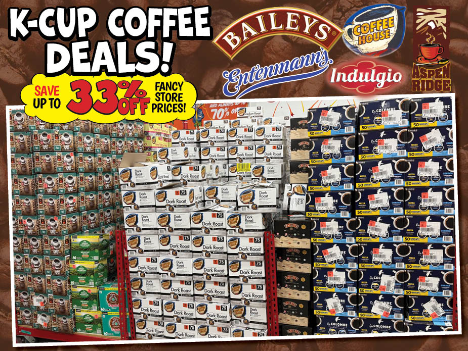 K-Cup Coffee Deals! Save up to 33% off fancy store prices!