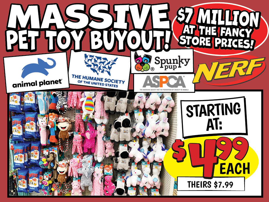 Massive Pet Toy Buyout