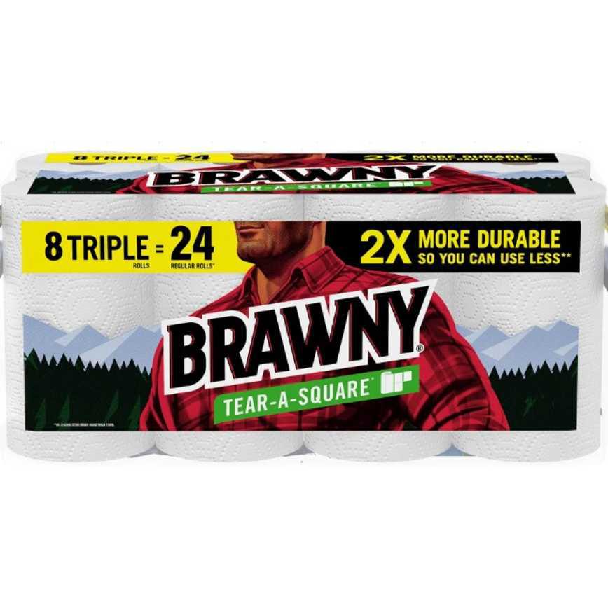 Brawny Triple Roll Paper Towels 8 ct.