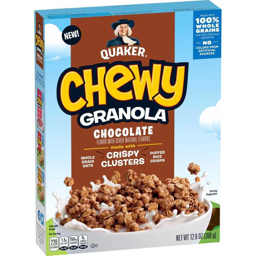 Quaker Chewy Chocolate Granola Cereal 12.6 oz.