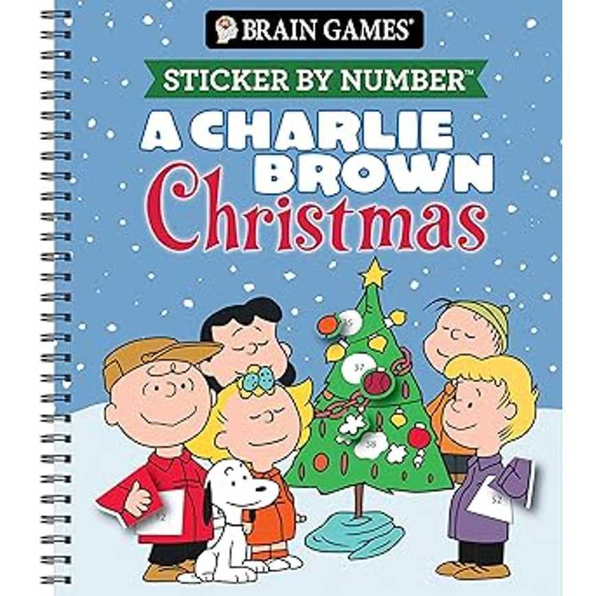 Brain Games Sticker by Number: A Charlie Brown Christmas