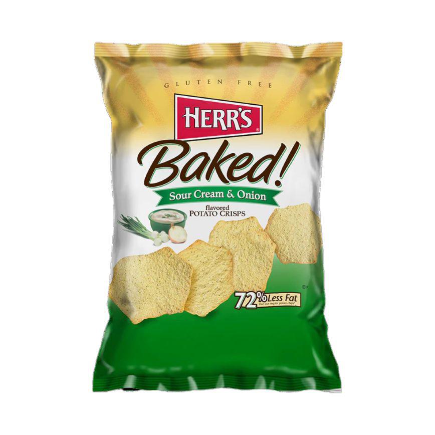 Herr's Baked Sour Cream &amp; Onion Potato Crisps 7 oz. 