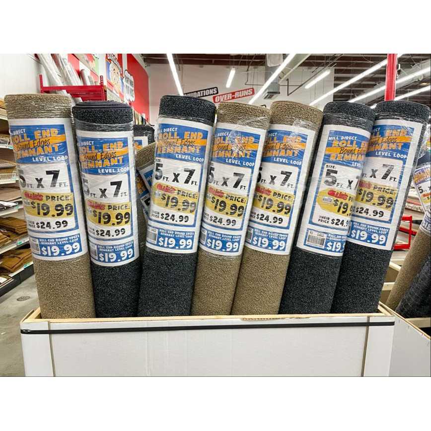 Level Loop Bound Carpet Assortment 5' x 7' 