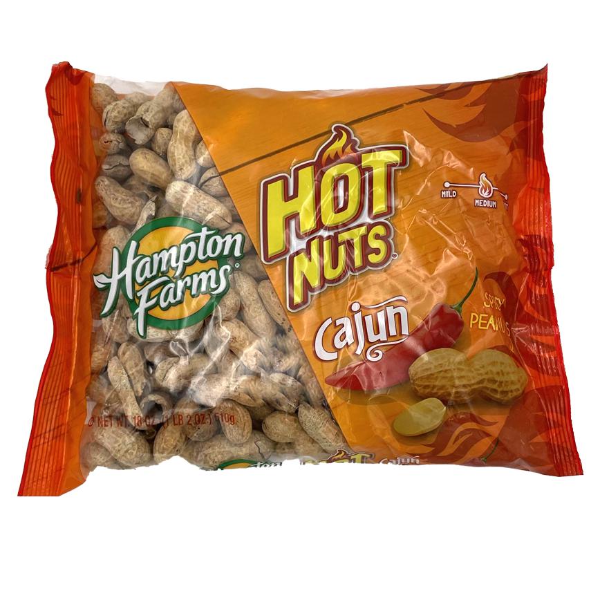Hampton Farms Hot Peanuts Cajun 18 oz.
