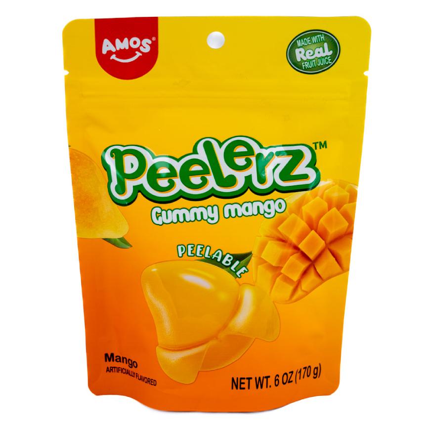 Amos Peelerz Gummy Candy Mango 6 oz. 