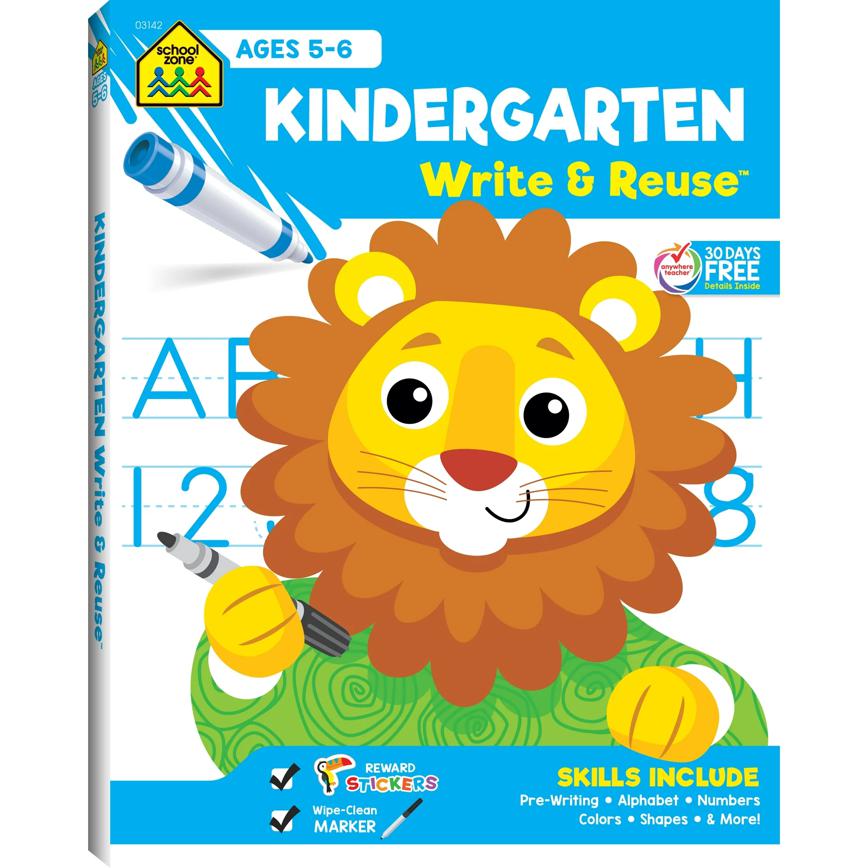 School Zone Write &amp; Reuse Workbooks 
