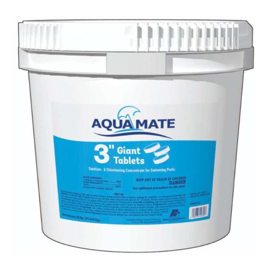 Aquamate Chlorine Tablets 25 lb.