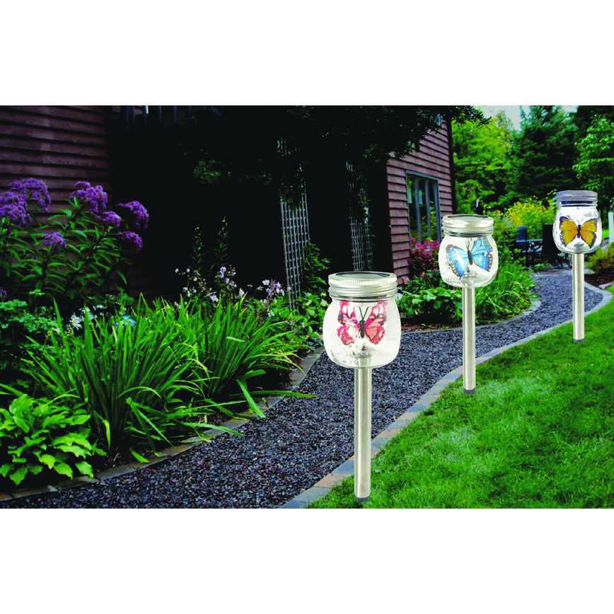 Solar Butterfly Garden Stakes