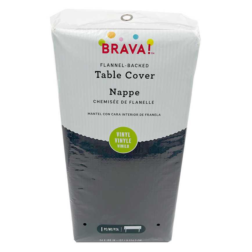 Flannel-Backed Vinyl Tablecloth 54" x 108"