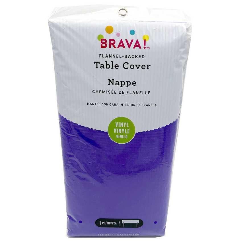 Flannel-Backed Vinyl Tablecloth 54" x 108"