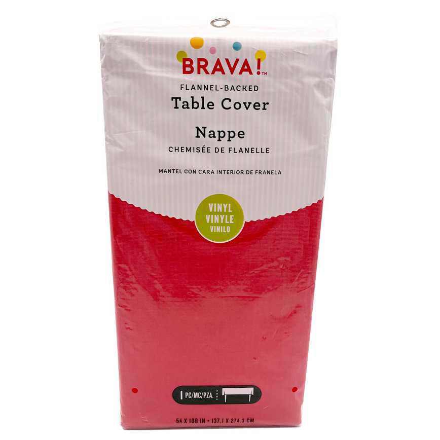 Flannel-Backed Vinyl Tablecloth 54" x 108"