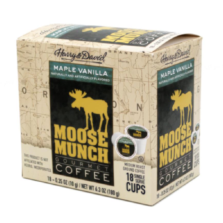 Moose Munch Maple Vanilla Coffee K-Cups 18 ct.