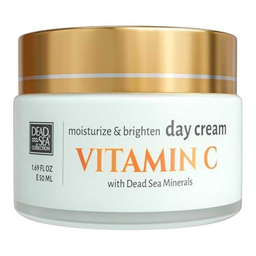 Dead Sea Collection Moisturize &amp; Brighten Day Cream Vitamin C 1.69 oz.