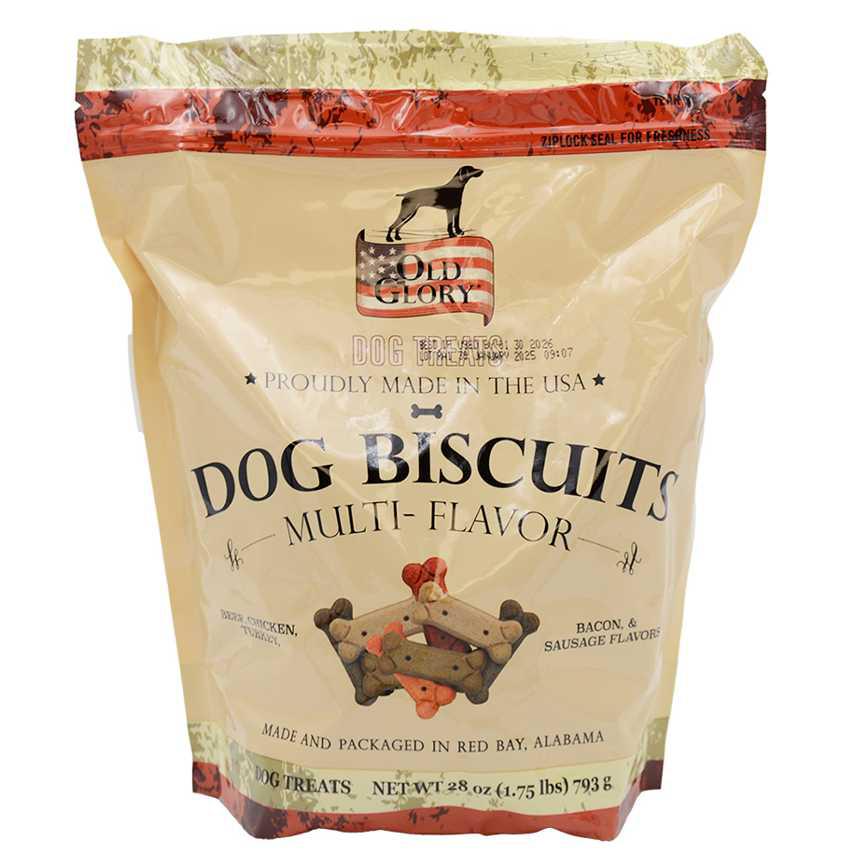 Old Glory Dog Biscuits Multi Flavor 28 oz.