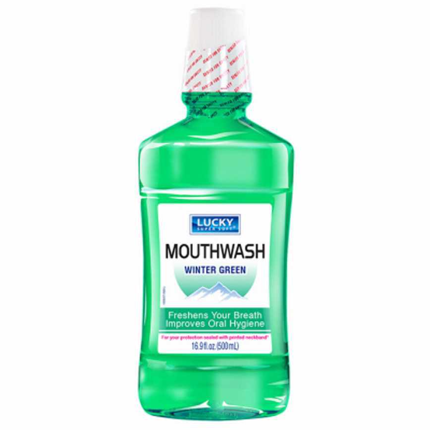 Lucky Super Soft Winter Green Mouthwash 16.9 oz.