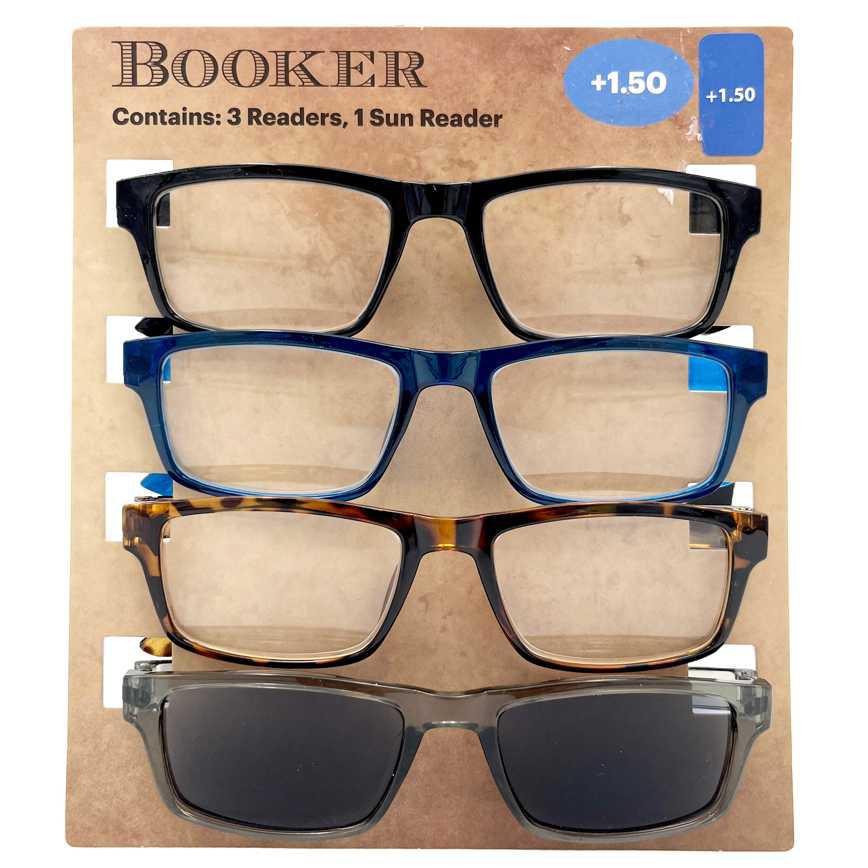 Booker Reading Glasses 4 pk. +1.50 Magnification
