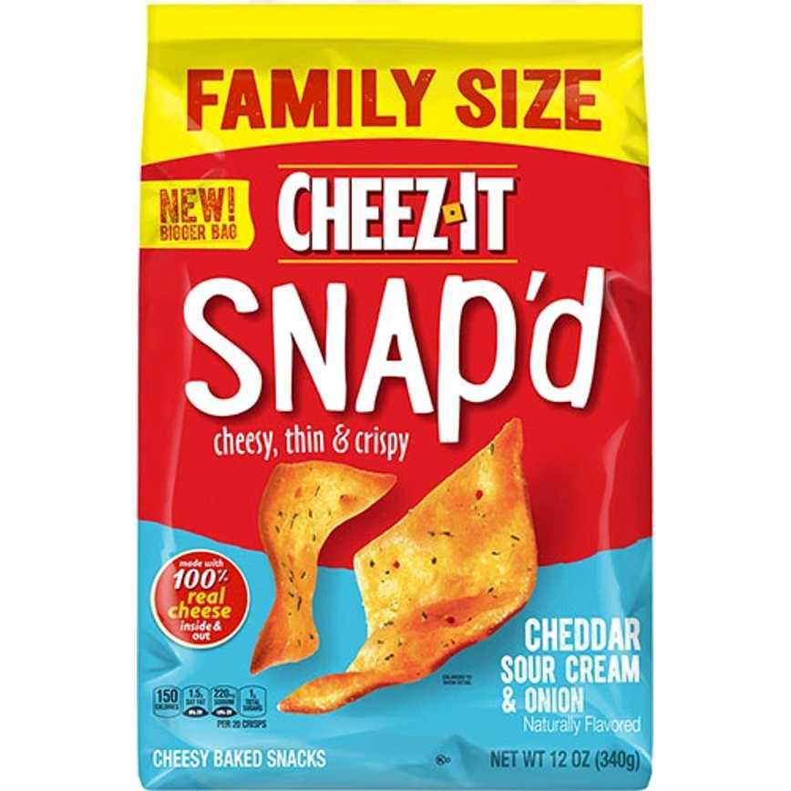 Cheeze-It Snap'd Cheddar Sour Cream &amp; Onion 12 oz.