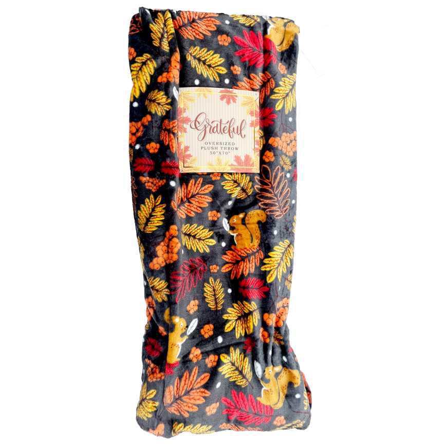 Harvest Plush Throw 50" x 70"