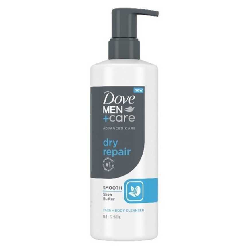 Dove Men+Care Dry Repair Face + Body Cleanser 16.9 oz.