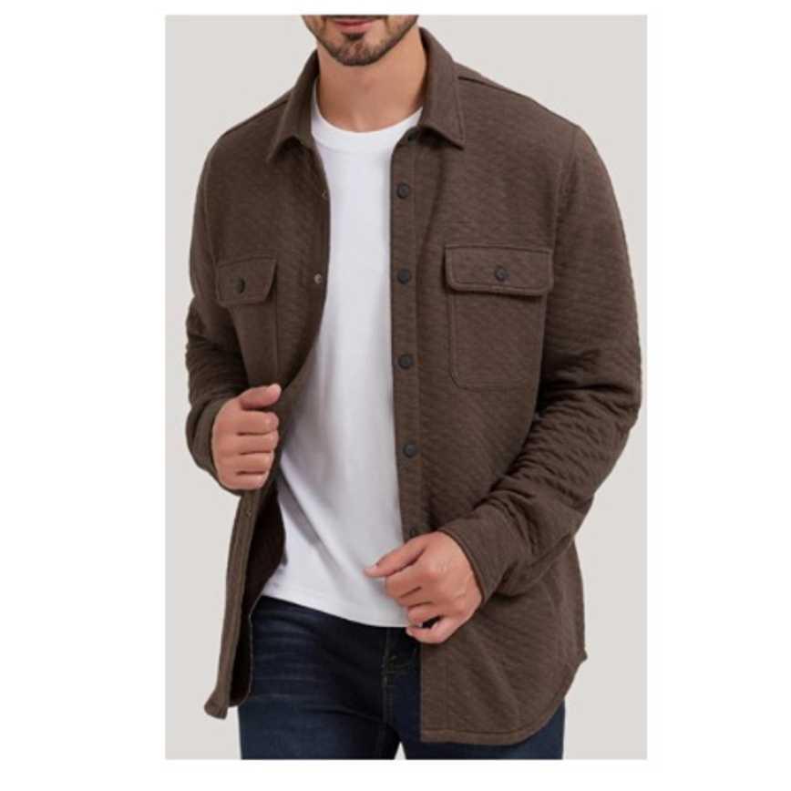 Cloudveil Men's Quilted Knit Shirt Jackets