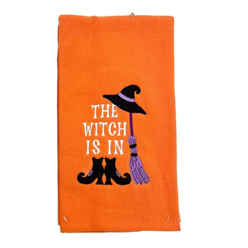 Embroidered Kitchen Towels Halloween 2 pk.