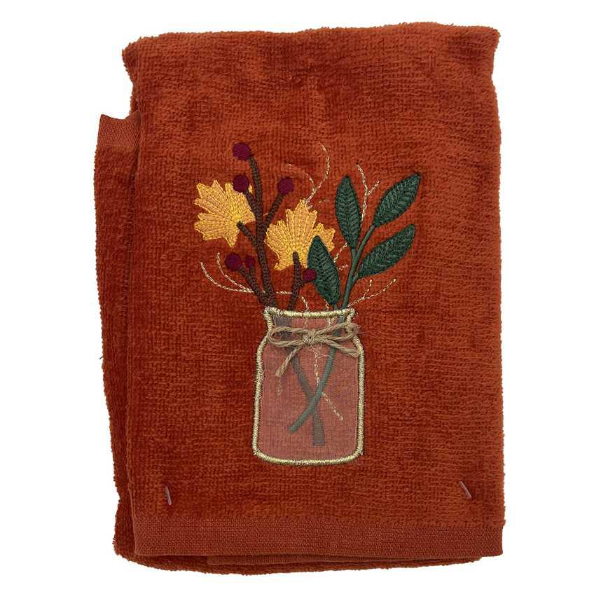 Harvest Embroidered Hand Towels